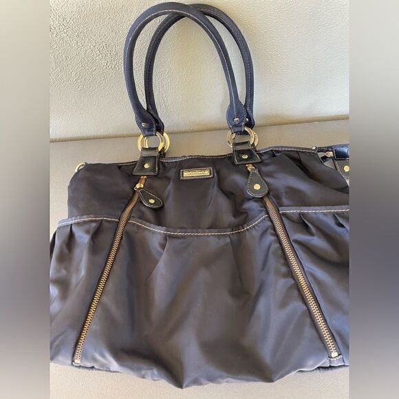 Storksak Olivia Black Nylon Diaper Bag - Picture 1 of 15